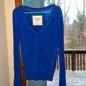 Abercrombie & Fitch Royal Blue Knit Top